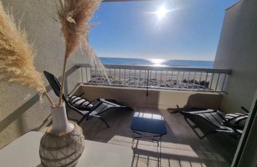 Marseillan Plage Apartamento | Sur la plage avec vue plongeante sur la mer
