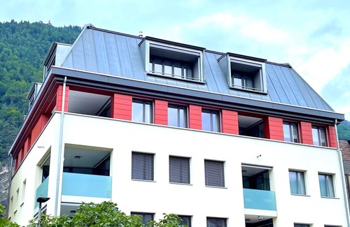 Unterseen Apartamento | SwissHut Modern 10min Interlaken West Station - Apart. Blume 1