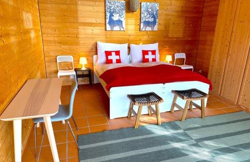 Goldiwil Chalet De Esquí | SwissHut Stunning Views Alps & Lake - Chalet Schärme