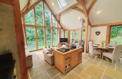 Battle Cabina | Swn Y Nant lodge with hot tub Brecon