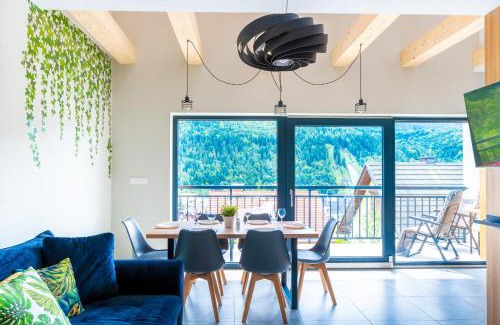 Meszna Apartamento | Szczyrkowskie SKI & FUN 12 - z widokiem na góry - Sauna i Jacuzzi