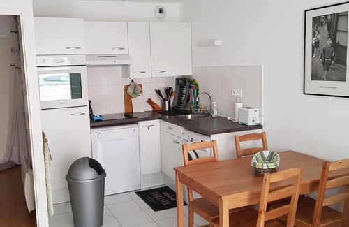 Fort-Mahon-Plage Apartamento | Cabina de planta baja T2 con vista al mar + estacionamiento