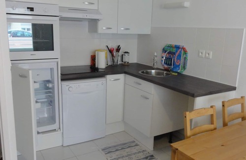 Fort-Mahon-Plage Apartamento | Cabina de planta baja T2 con vista al mar + estacionamiento