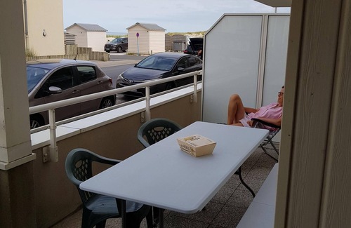 Fort-Mahon-Plage Apartamento | Cabina de planta baja T2 con vista al mar + estacionamiento