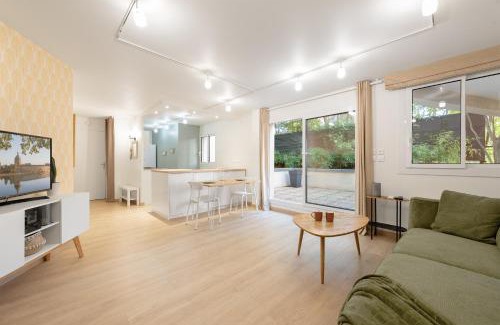 Patte d'Oie Apartamento | T2 Calme absolu - Coeur Toulouse - Saint Cyprien - climatisation - Terrasse arborée