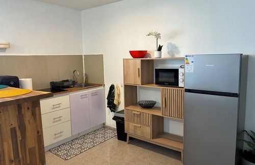 Acoua Apartamento | T2 cosy Côte îlots au bord de la plage vue panoramique, coucher de soleil.