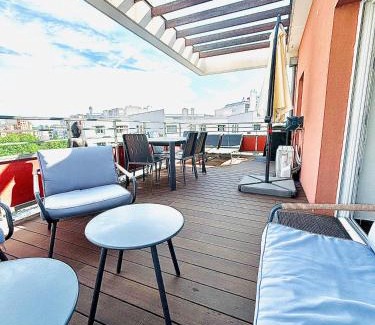 8th Arrondissement Apartamento | T2 Little Bohême proche hôpitaux terrasse plein ciel