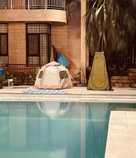 Agra Otro | Taj Waves - Poolside Tent in a Peaceful Retreat