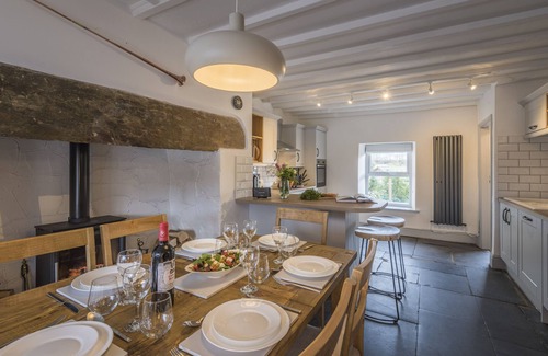 Ffestiniog Cabaña | Casa de campo de lujo de grado II con bañera de hidromasaje