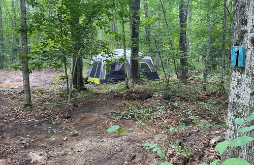Benzonia Alquiler De RV | Tent w/ Mattresses on Private wooded camp site