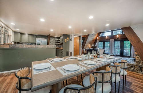 North Fork Cabina | The A-Frame on Toku: Gameroom/HotTub/Firepit/BassLake