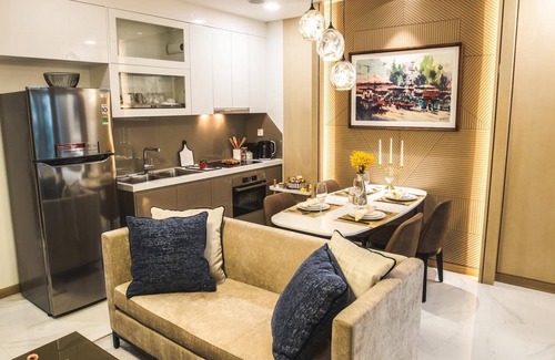 Hang Xanh Apartamento | The apartment is located in the Landmark 81 commercial center