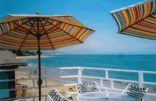 Montecito Cabaña | The Blue Beach House - en la arena en la playa de Miramar, Montecito