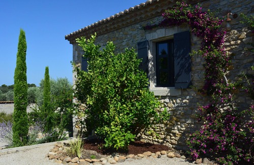 Aureille Cabaña | El corazón de la Provenza provenzal granja y huerto de olivos.