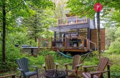 Pont-Rouge Chalet De Esquí | The Marco-Polo of Portneuf - Open on nature - Private SPA Pool Sauna
