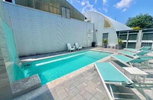 Bywater Casa | The Moon Quonset Hut Vacation Rental Heated & Chilled Pool