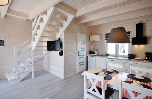 Grzybowo Casa | El recién construido "White Cottage Lux", Grzybowo en Um Kolberg, 1-6 personas