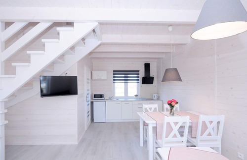 Grzybowo Casa | El recién construido "White Cottage Lux", Grzybowo en Um Kolberg, 1-6 personas