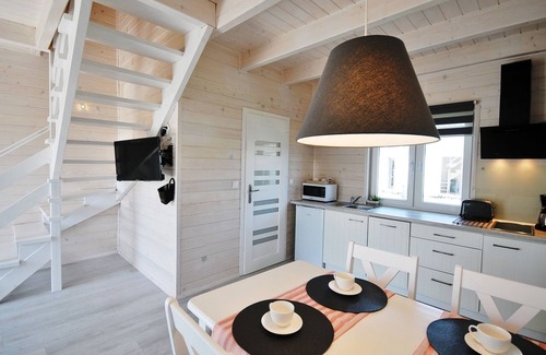 Grzybowo Casa | El recién construido "White Cottage Lux", Grzybowo en Um Kolberg, 1-6 personas
