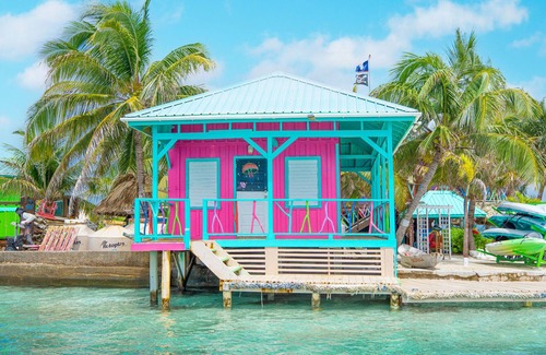 Placencia Cabina | The Pink Seahorse Cabana at King Lewey's Island Resort, Placencia Cayes, Belize