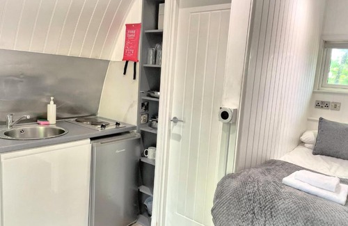 Llanybri Chalet De Esquí | The Pod-Hot Tub-Woodland Lodges-St Clears-Carmarthen