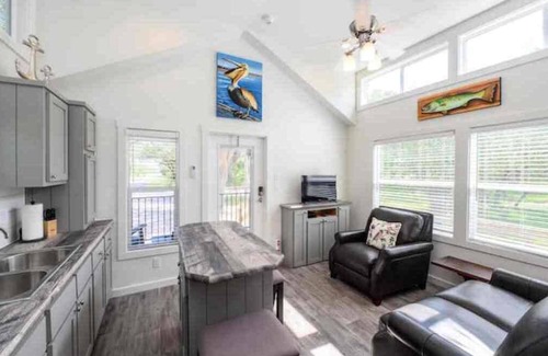 Rockport Cabaña | The Rattle Trap Tiny house fenced yard