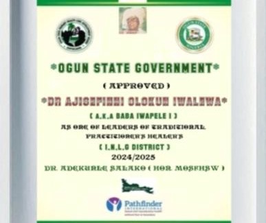 Idowa Apartamento | The Real Powerful Spiritual Herbalist Man In Nigeria