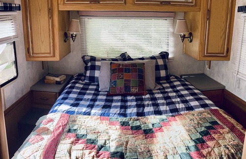 Fleming Casa | The Retro Winnebago on the Farm, Pet Friendly!