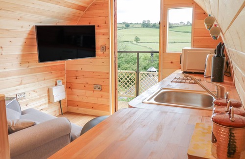 Llanfair Caereinion Cabaña | THE RHIW, pet friendly, with hot tub in Llanfair Caereinion