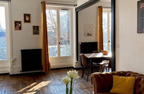 Romorantin-Lanthenay Apartamento | Square-Apartamento-Baño con ducha-Vista al rio
