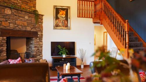 Margam Apartamento | The Stone Barn Cottage with Hot Tub