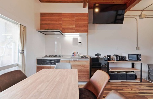 Sendagaya Apartamento | There are 1 bed room with 2 double beds