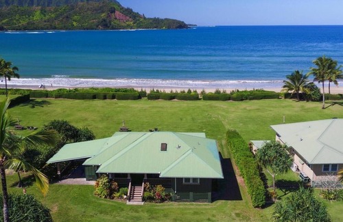 Hanalei Casa | Frente a la playa de Hanalei casa privada en Hanalei, Kauai, Hawaii