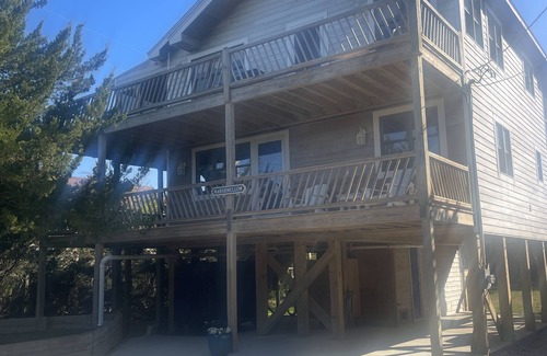 Ocracoke Casa | Three-bedroom house with views, decks, golf cart and home gym!