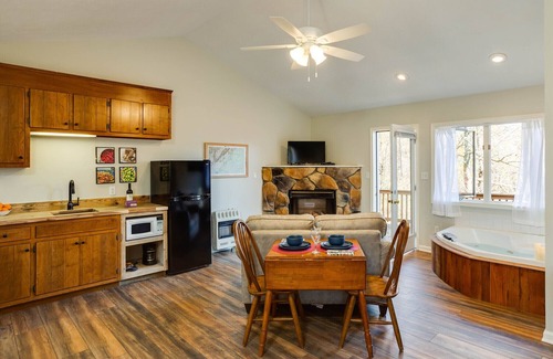 Lyndhurst Apartamento | Three Ridges Cabin--kitchen, fireplace, jacuzzi