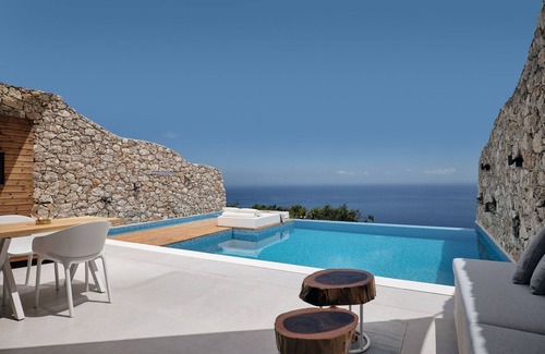 Varvara Villa | Thrilling Zakynthos Villa | Villa Rufus | 1 Bedroom | Breathtaking Sea Views | Spacious Furnished Sun Terrace | Private Outdoor Pool | Shaded Outdoor Dining Area | Agios Nikolaos