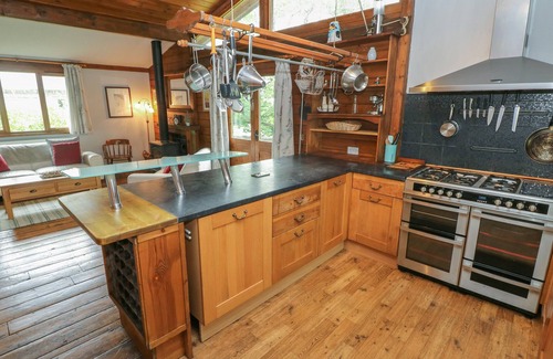 Cosheston Cabaña | TIMBERTWIG LODGE, pet friendly, with open fire in Pembroke