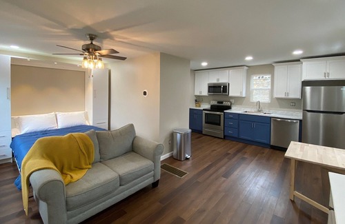 Morgantown Cabaña | Tiny Blue House offers Simplicity in a great location