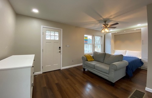 Morgantown Cabaña | Tiny Blue House offers Simplicity in a great location