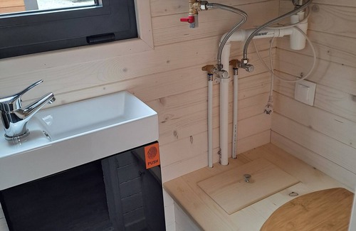 Saint-Martin-au-Bosc Cabina | Tiny house with pool and jacuzzi