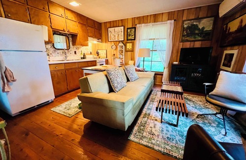 Laurel Springs Cabina | Tobe’s cabin, complete with EV hook up …nin the Alleghany mountains of NC