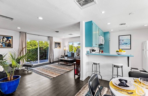 Cathedral City Cove Casa | Top of the Cove - Fun Retro Vibe & Stunning Pool!