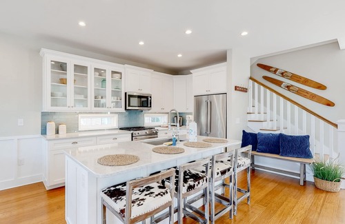 Dodds Addition Casa | Town of Rehoboth Beach inviting home with heated pool, firepit, central AC, W/D
