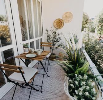 Zentrum-Ost Apartamento | TRABER APARTMENTS im Herzen Leipzigs Balkon Parkplatz