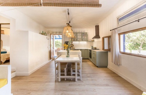 Formentera Cabaña | Casa Tramontana 4 pax. 2 habitaciones + 2 baños. Terraza con vistas al mar.