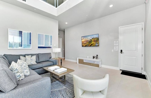 Reunion Hotel | Spacious Modern Condo with Pool Table, Rooftop Terrace and Large Loft. Reunion Resort Water Park Access near Disney at Spectrum Resort Orlando by Rentyl - B44 #241