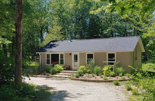 Oostburg Casa | Tranquil Cottage in the Woods with Lake Michigan only 300 feet away.
