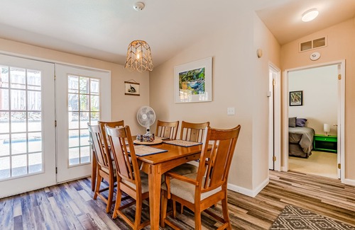 Willow Creek Cabaña | Tranquil dog-friendly cottage with outdoor pool, patio, gas grill, & yard