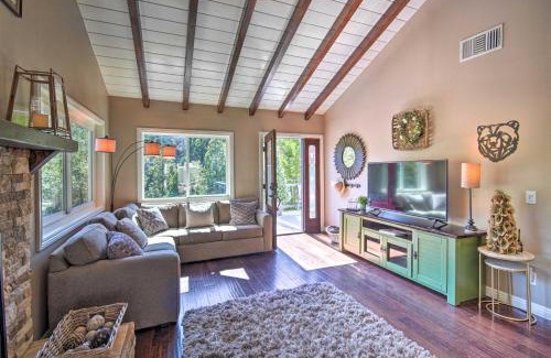 Lake Arrowhead Casa | Tree-Lined Twin Peaks Cottage with Custom Stream