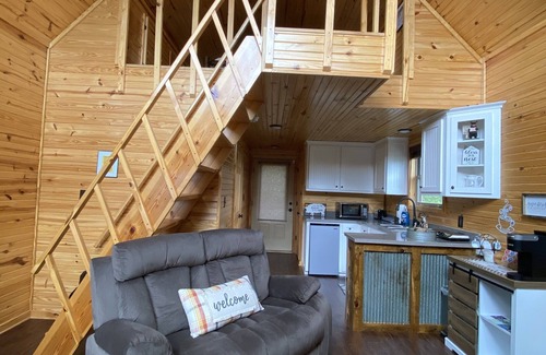 Paris Cabina | Treehouse/cabin with an amazing view of Mount Magazine